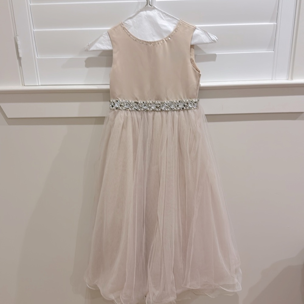 Formal girls dress size 6 - blush pink